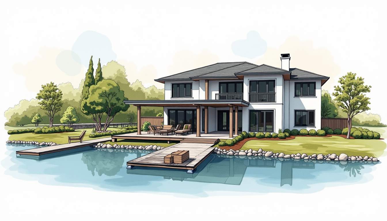 Custom Home With Boat Slip: Design Tips and Key Considerations