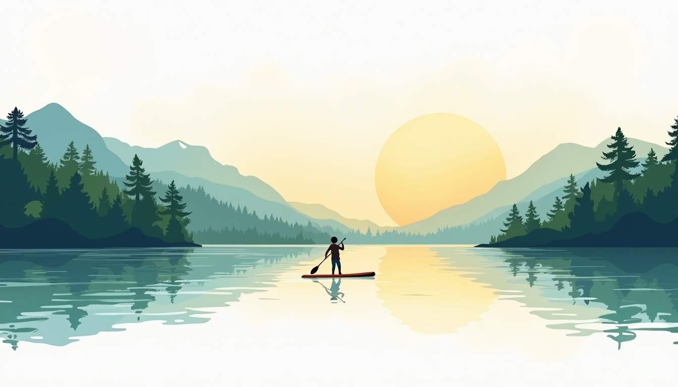 Paddleboarding for Core and Calm