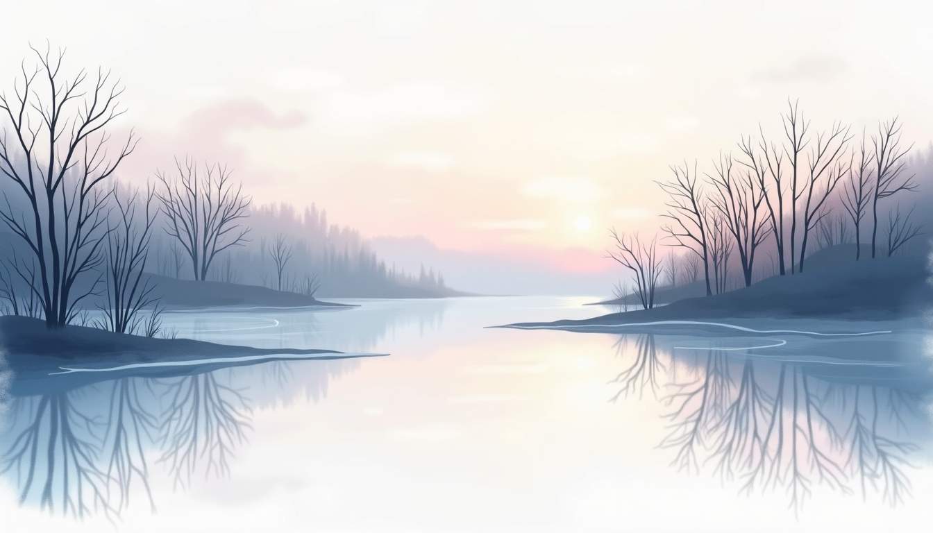 Winter Reflections on the Water