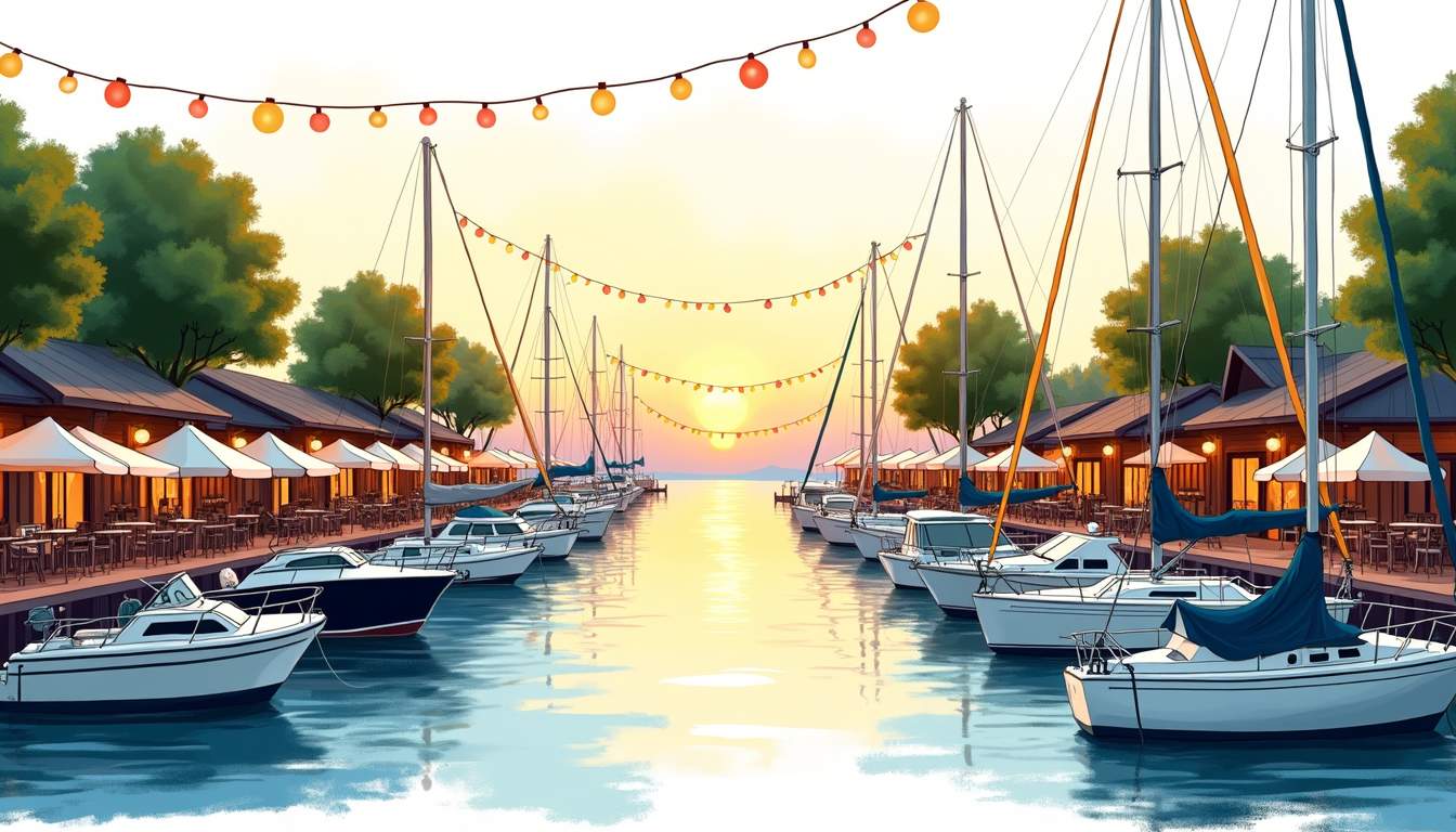 Marina Community With Events and Dining: Waterfront Living and Entertainment