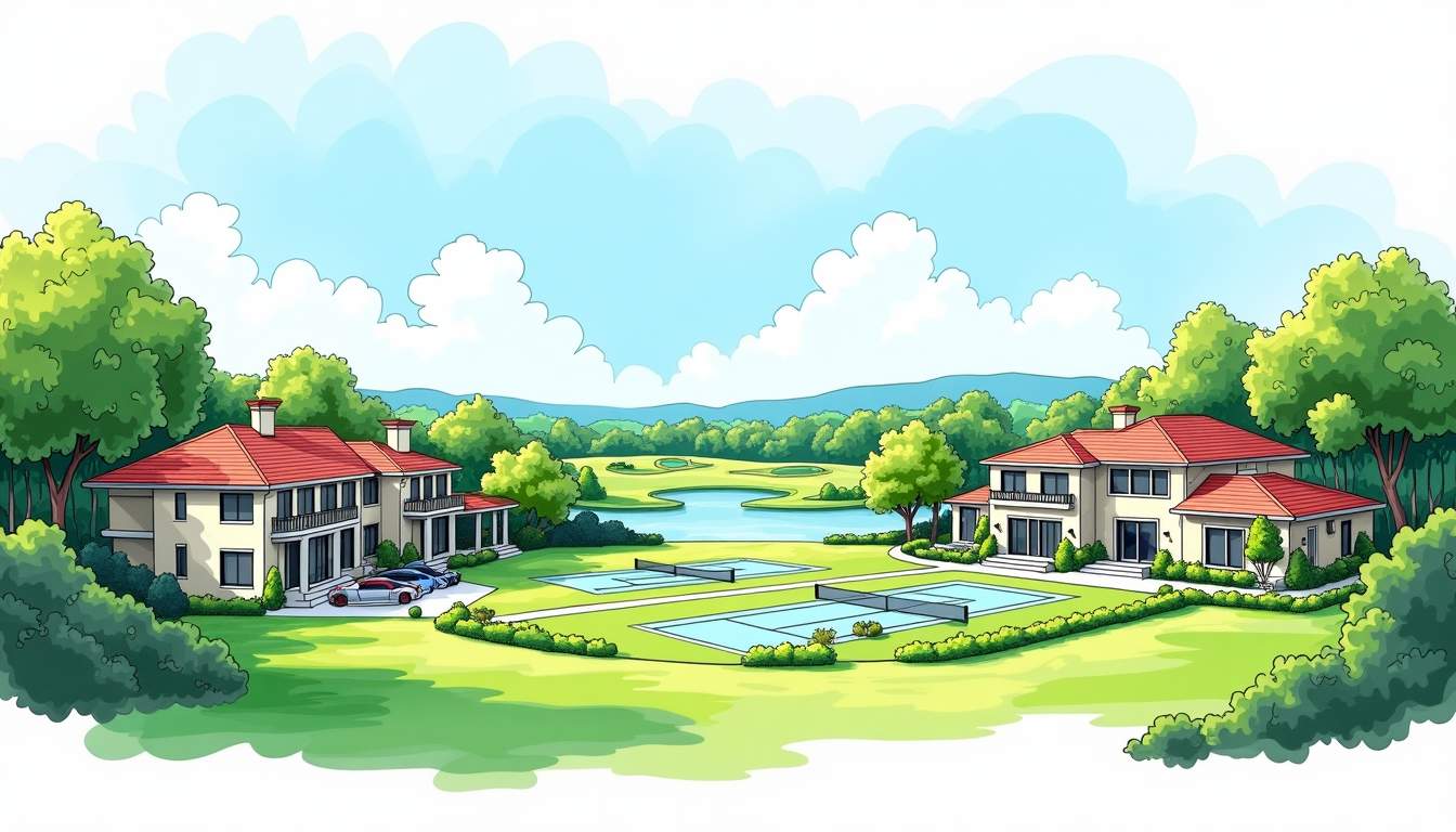 Homes With Tennis Courts and Golf Views: A Buyer’s Guide