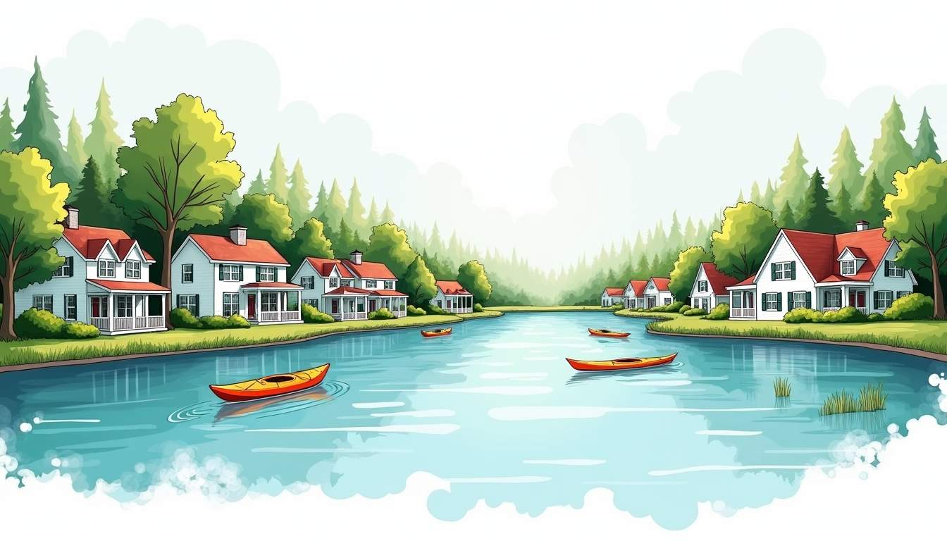 Homes With Scenic Water Recreation: Waterfront Living and Outdoor Activities