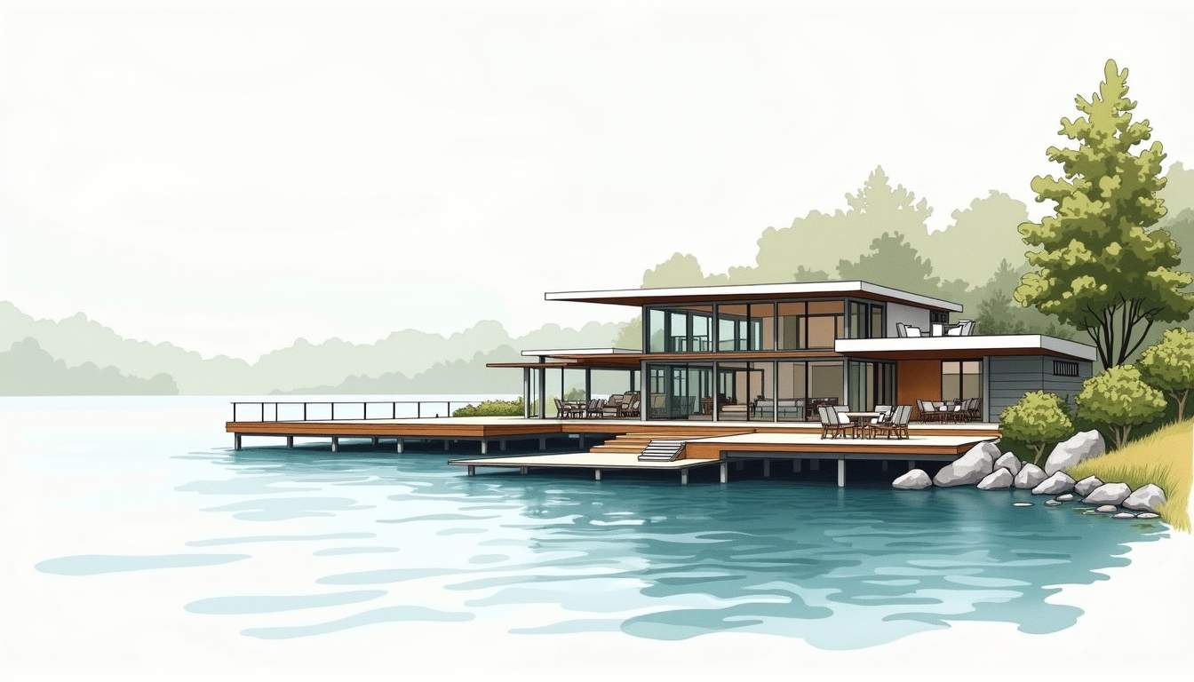 Custom Retreat Homes on the Water: Design Ideas and Builder Guide