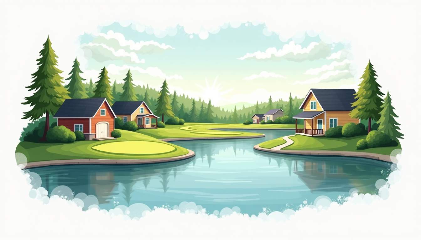 Nature Homes Near Golf and Lakefront: Serene Retreats by Course and Lake