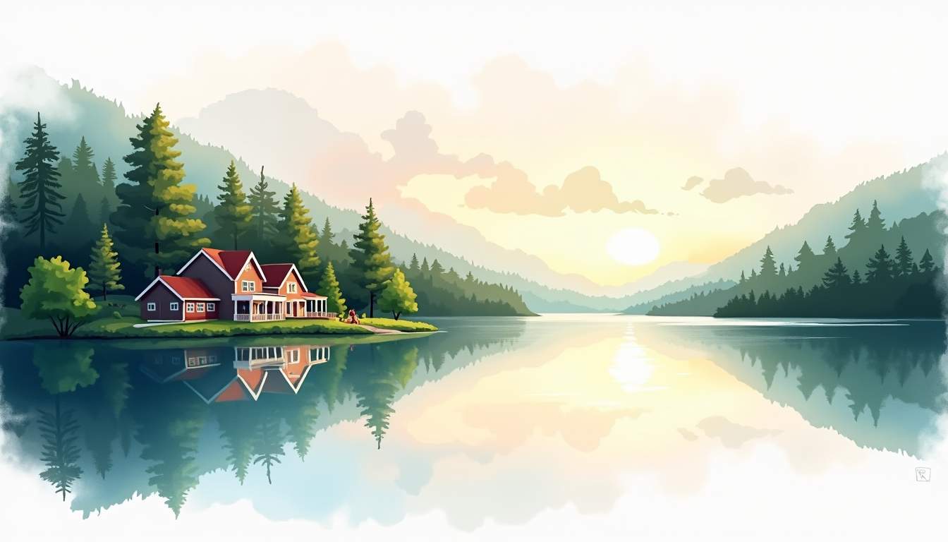 Quiet Lakeside Homes in a Resort Setting