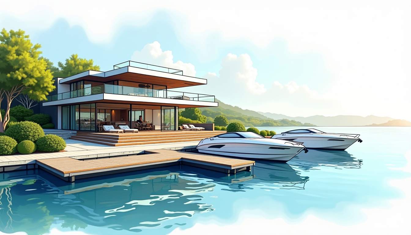 Resort-Style Homes With Dock Space: Waterfront Luxury Living