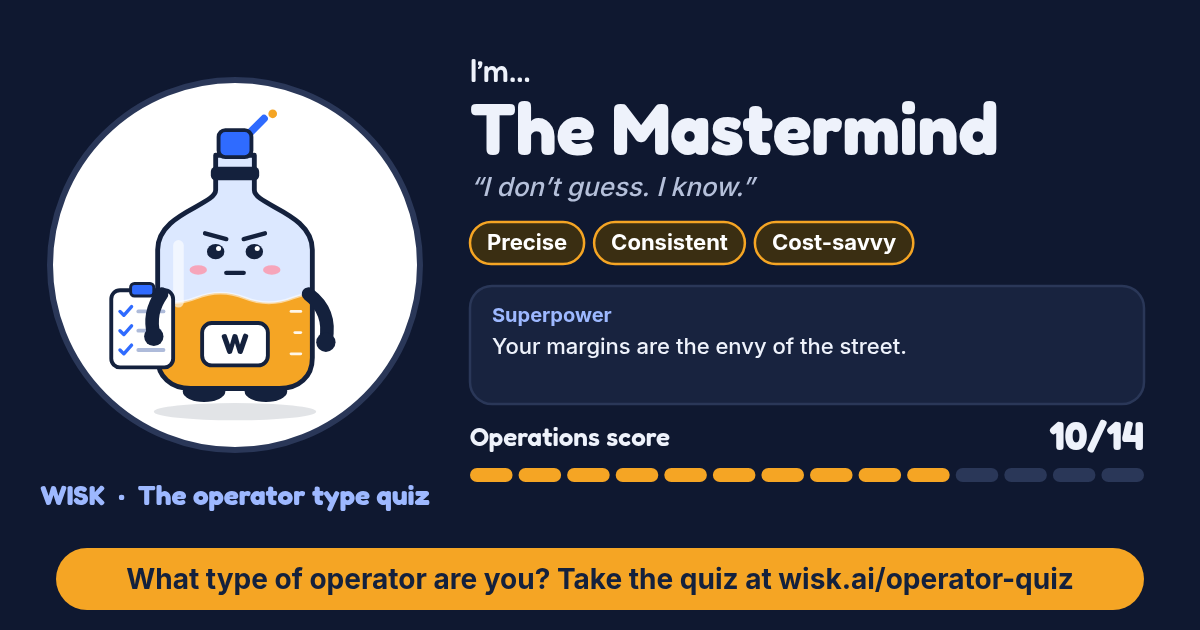 WISK operator quiz result