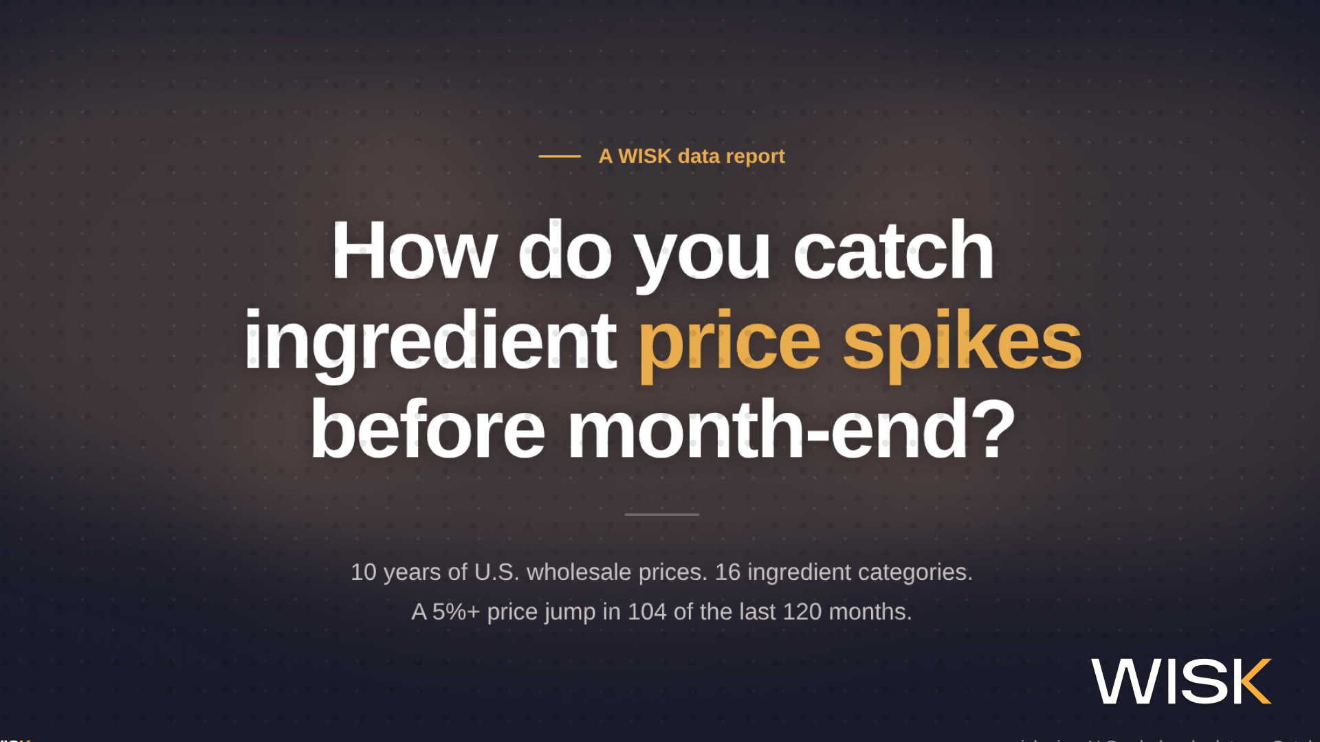 Catch Ingredient Price Spikes Before Month-End
