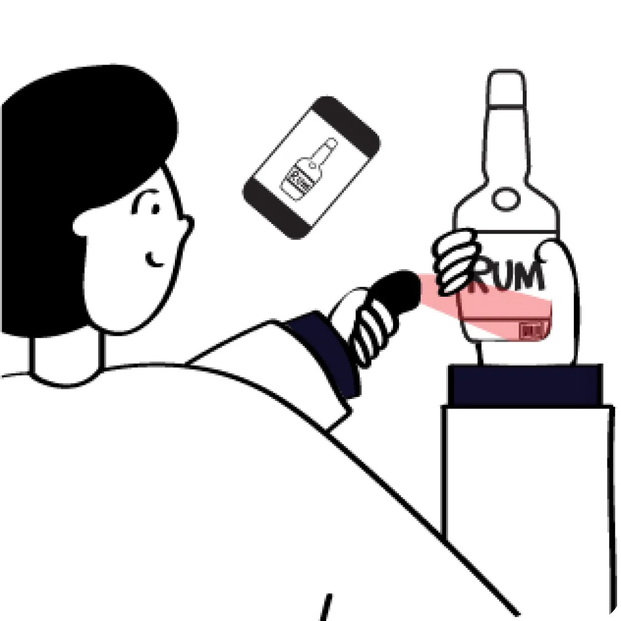 WISK bar inventory app bluetooth scanner
