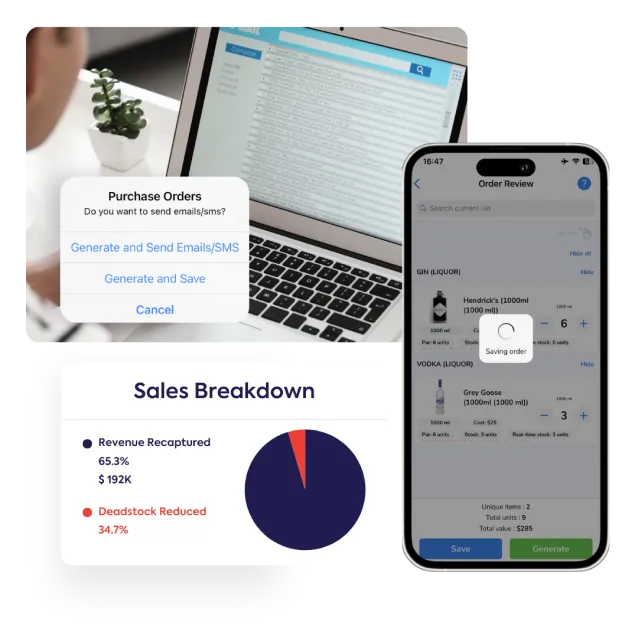 Automated Bar Ordering System Sales Order based on Sale