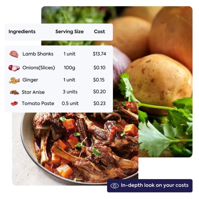 WISK ensures accurate menu pricing by accounting for ingredient waste, portion miscalculations, and prep loss, helping you price every dish profitably.