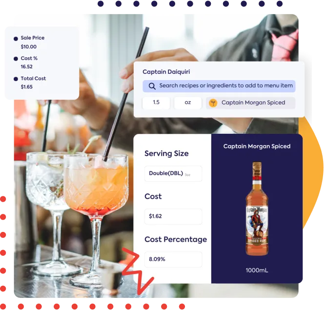 WISK menu costing software ensures every menu item is priced for profitability, helping you avoid margin loss by accurately calculating costs down to the last cent.