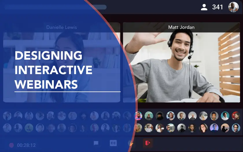 Image showcasing interactive webinars in action, engaging audience participation and interaction online