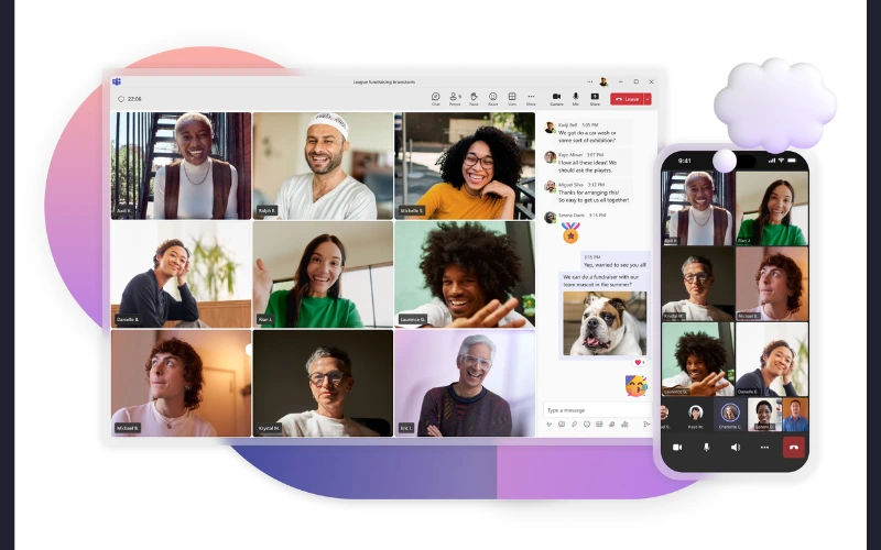 Microsoft Teams virtual meeting platform