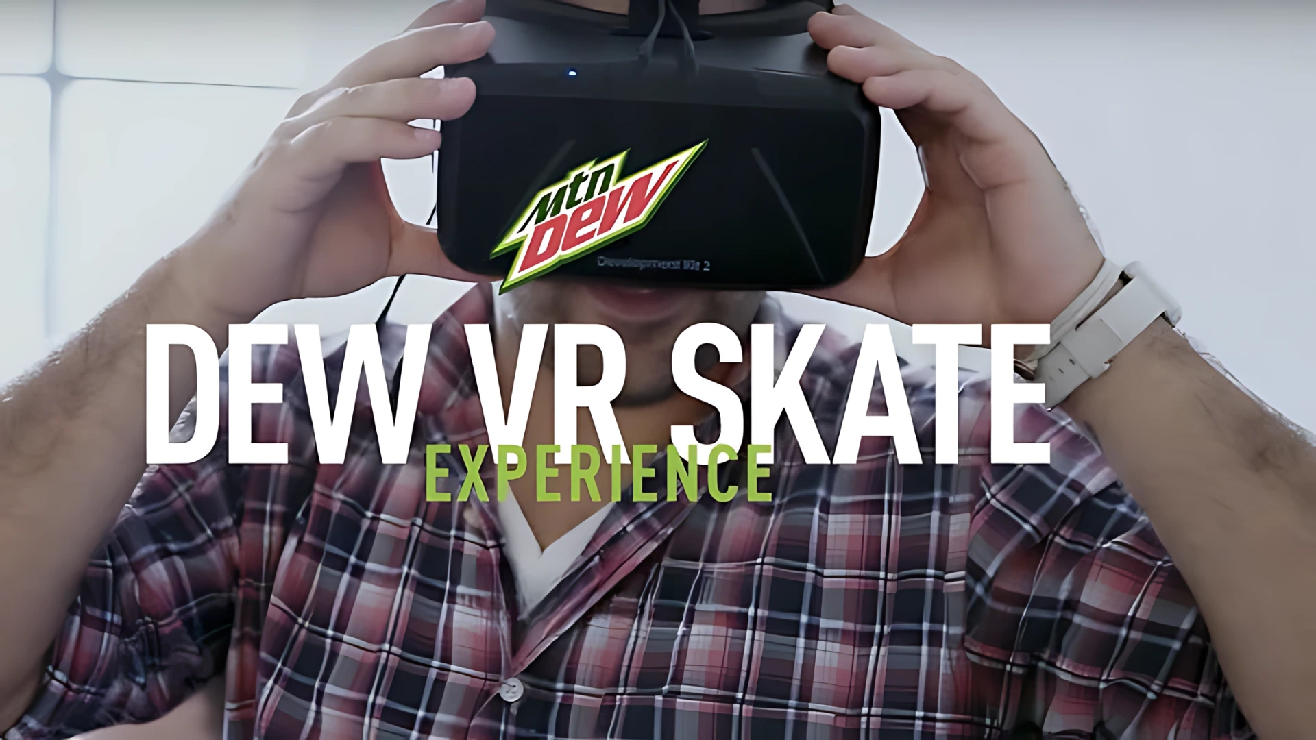 Mountain Dew’s vr events activation featured a virtual skateboarding game to engage attendees at branded experiences.