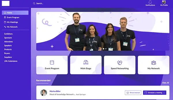 Grip's AI-powered Event Matchmaking Feature