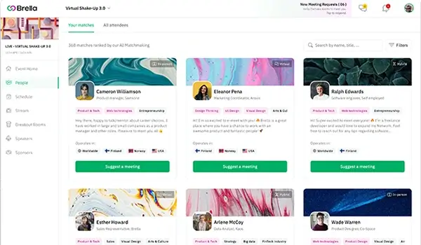 Brella's AI Tool for Event Matchmaking 