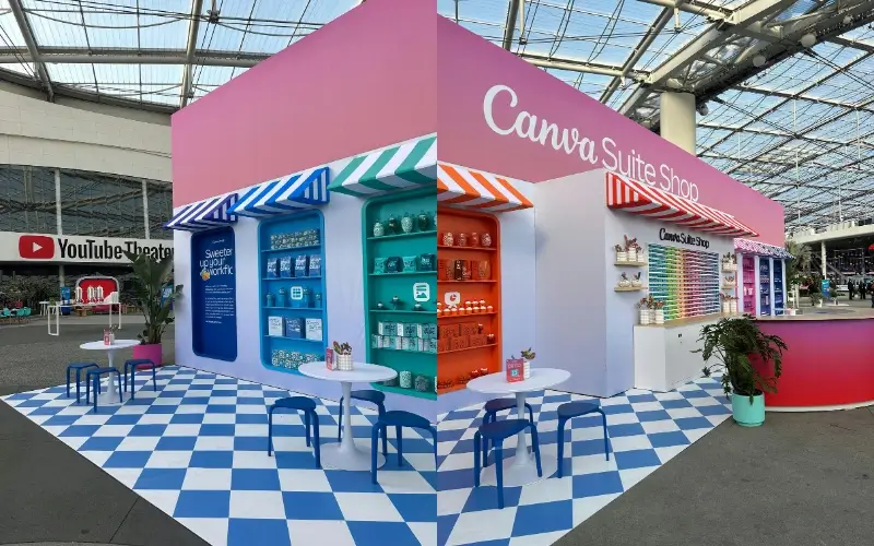Pop-up brand activation creating a temporary, immersive retail experience designed to attract and engage attendees.