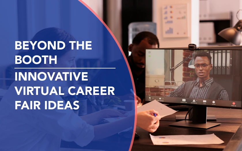 Beyond the booth innovative virtual career fair ideas banner image.