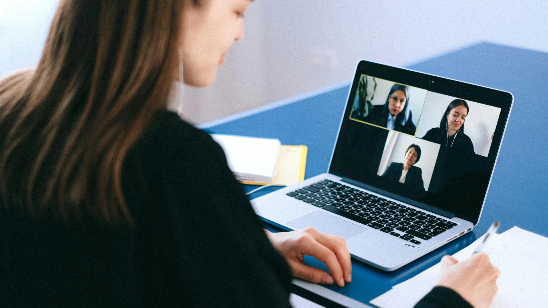 Student attending a virtual recruiting interview while AI-powered hiring and candidate matching tools reshape campus recruitment.
