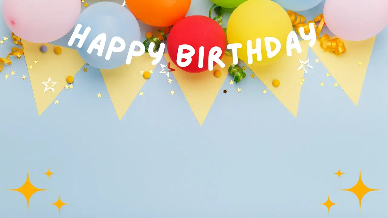 Happy Birthday Virtual Background 1