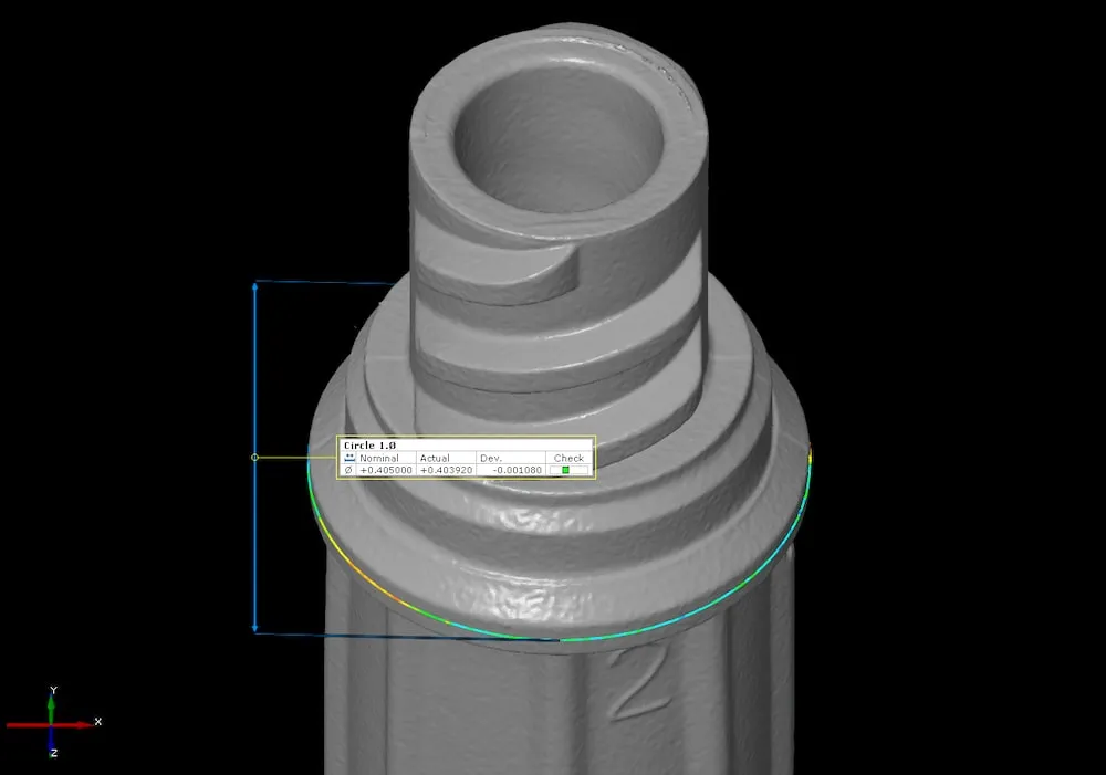 Post scan processing of 3D scan