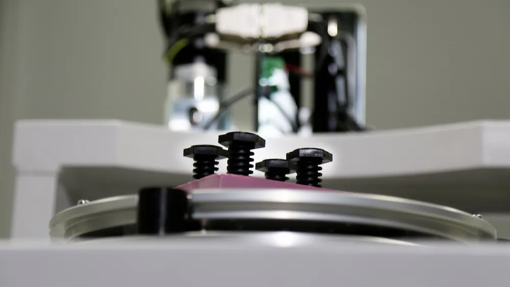 Bolts in an industrial CT scanner
