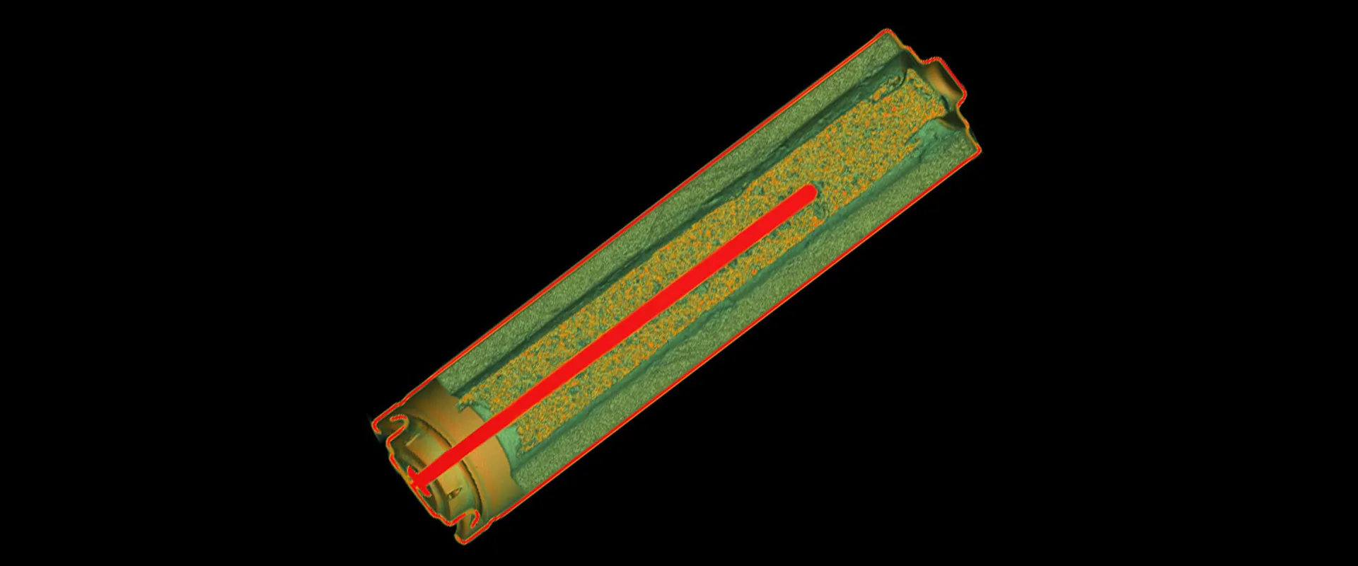 AAA battery CT scan