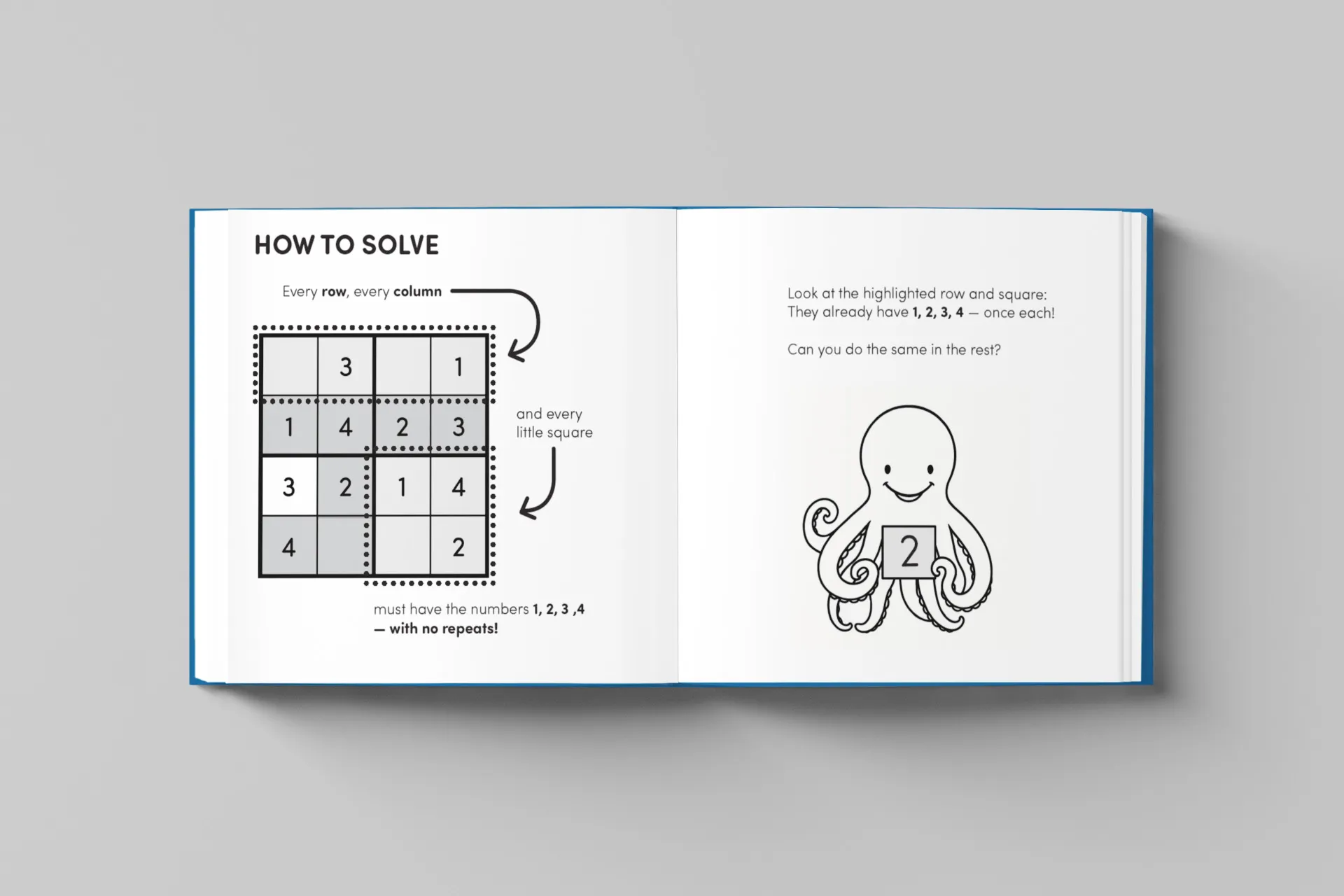 Tiny Logic Sudokus for Kids book interior