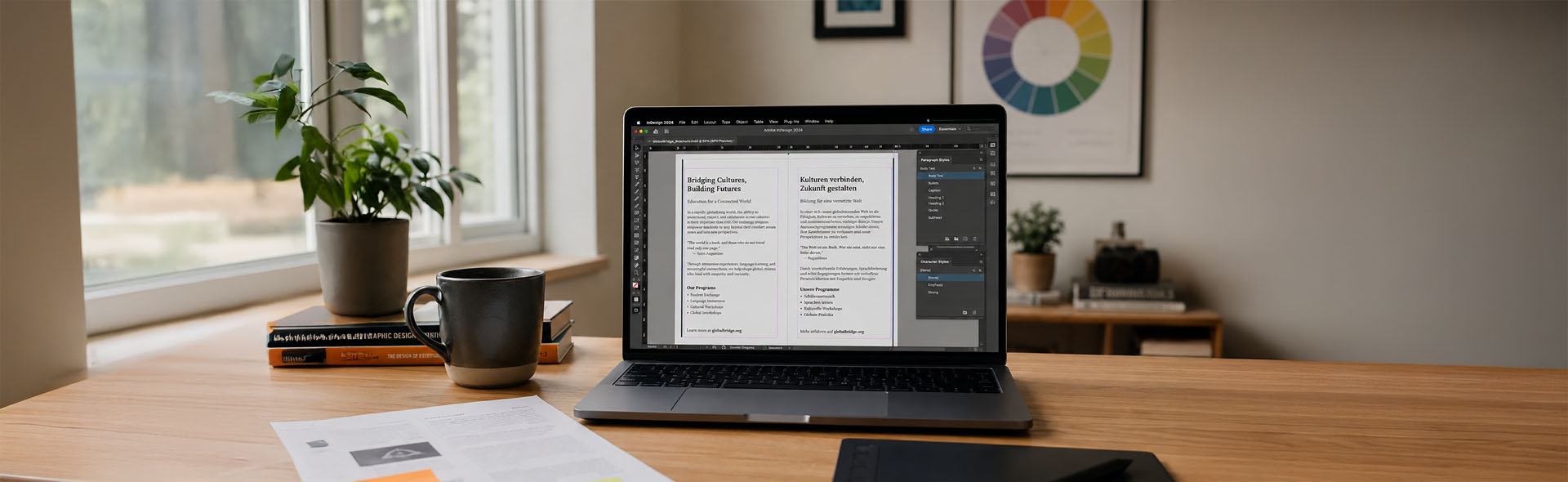 Adobe Acrobat showing PDF tag structure and accessibility checker with all items passed for an annual report document