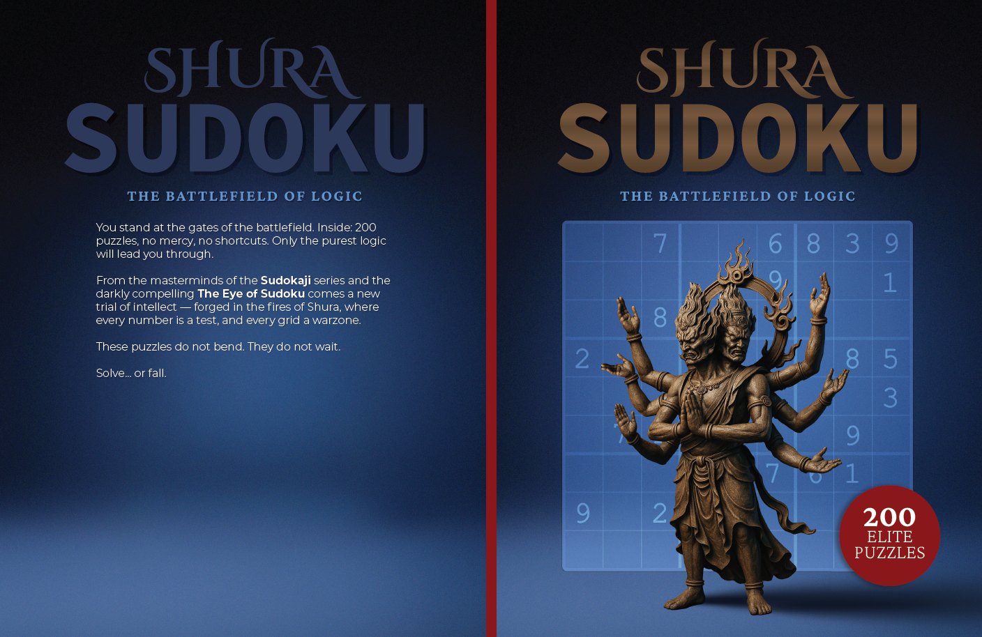 Shura Sudoku English book cover — multilingual DTP source