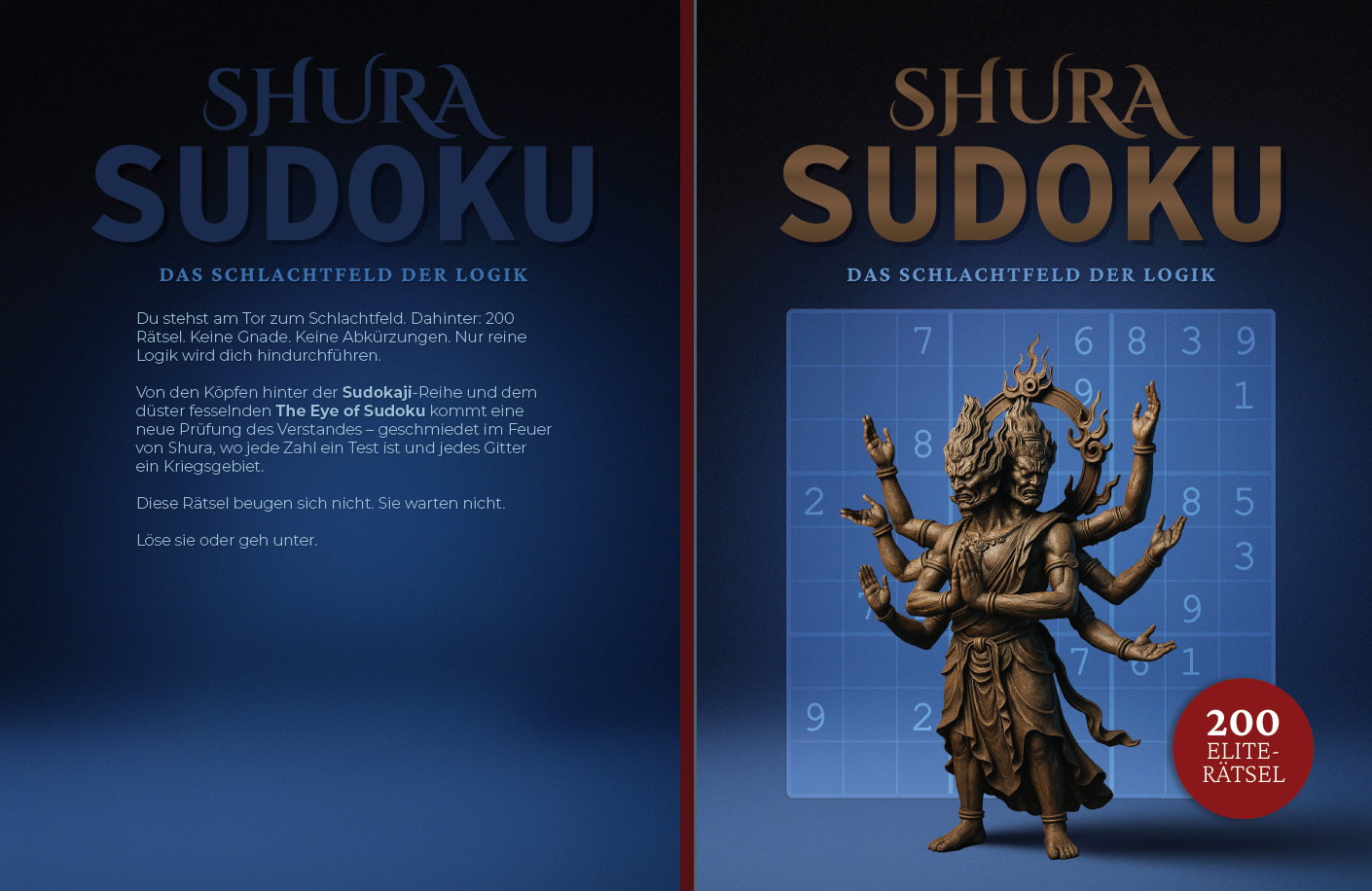 Shura Sudoku German book cover DTP