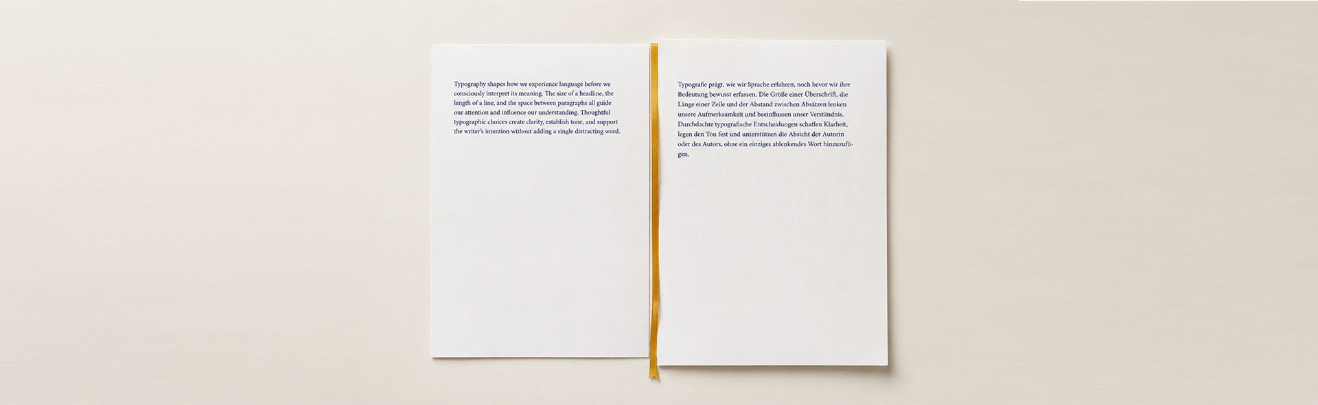Two printed pages compare English and German text length, showing how translated content can expand and affect document layout for a text expansion calculator.