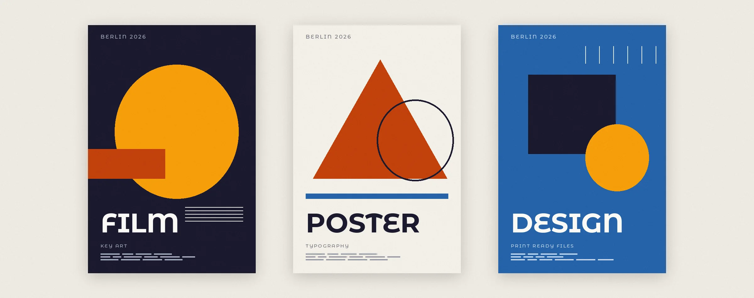 Film poster design and localisation