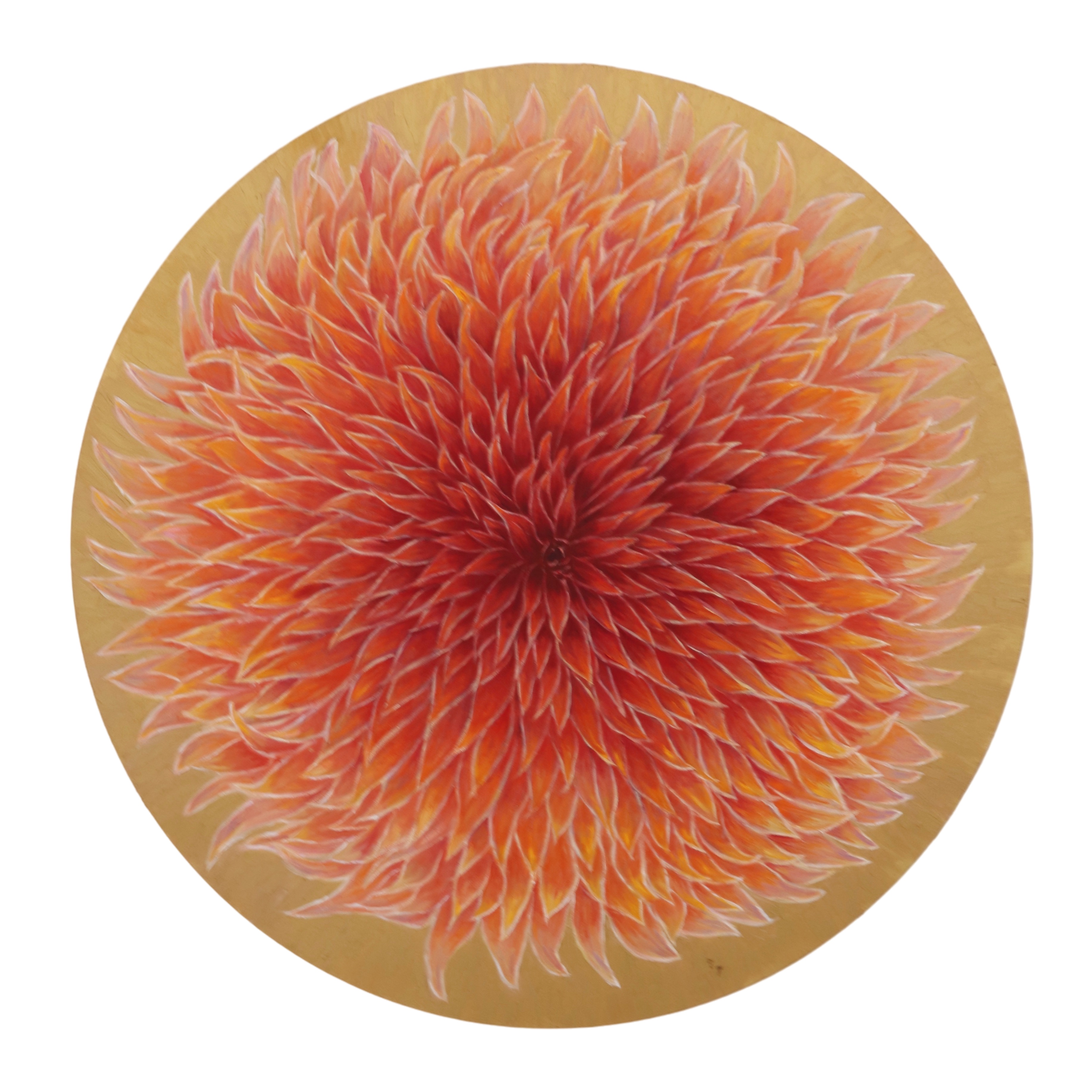 A Bruxa - 61cm diameter - Oil on Canvas
