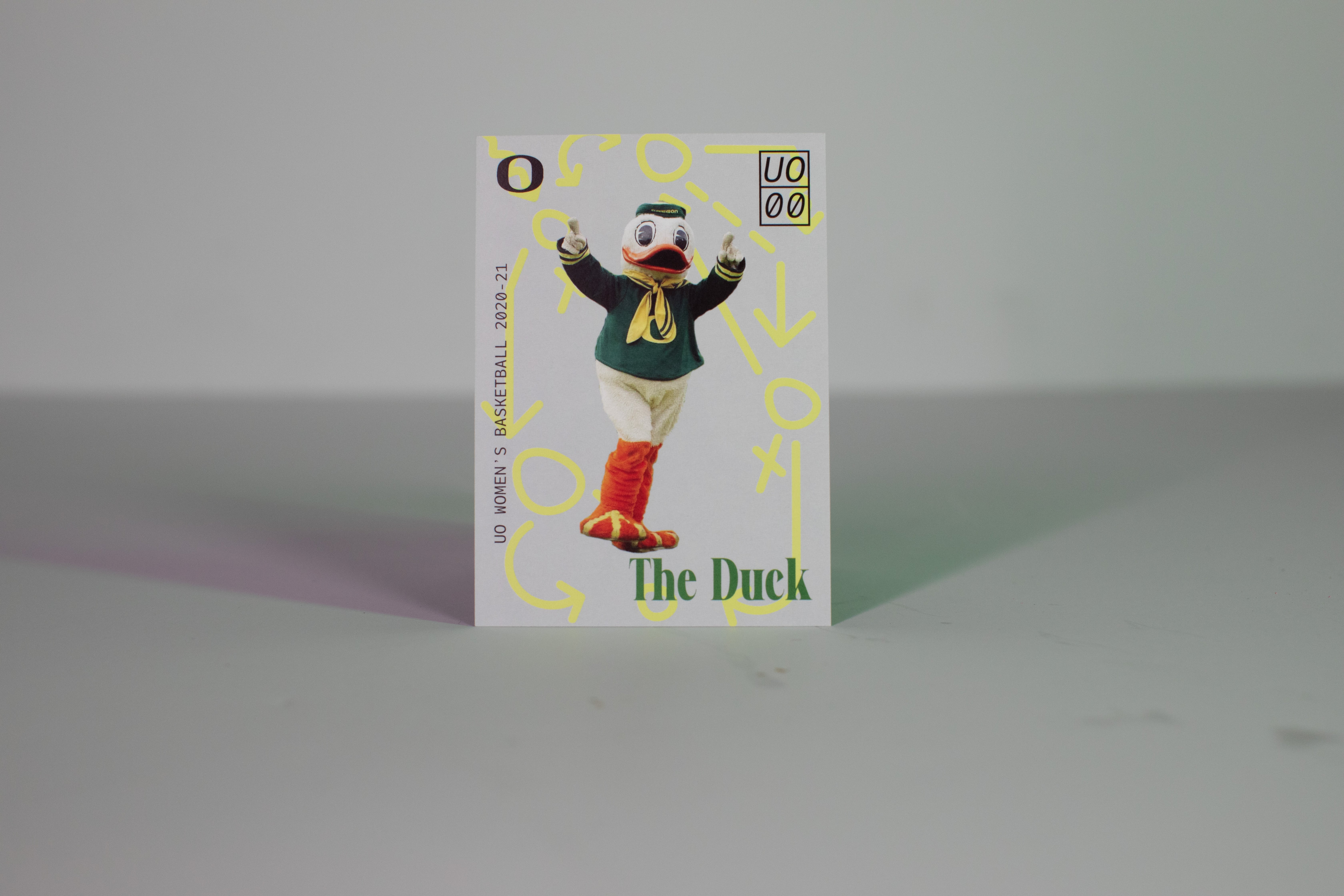 Oregon Duck Trading card