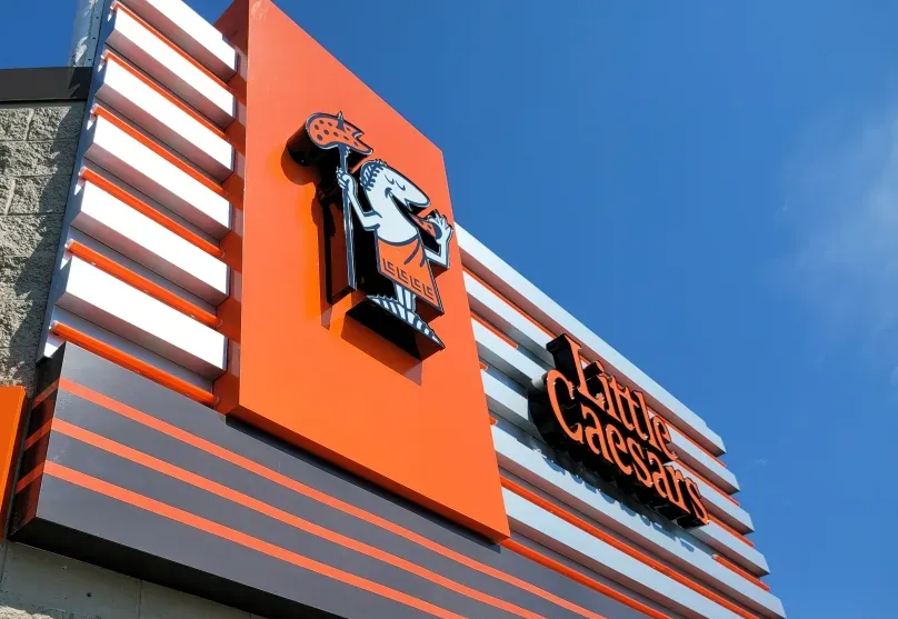 Little Caesar's Storefront Identity signage