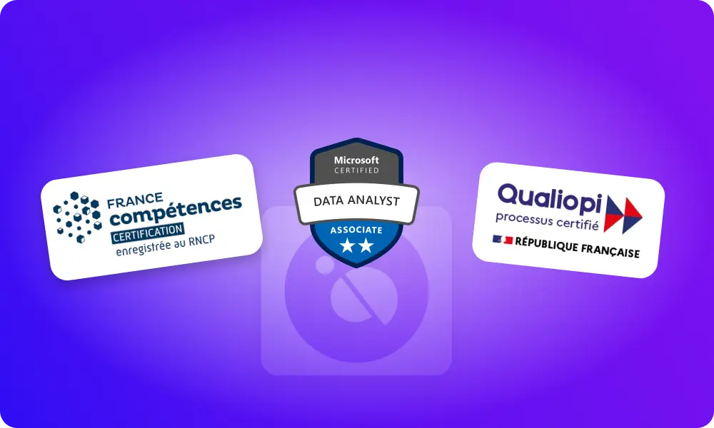 logo des certifications délivrées lors de la formation