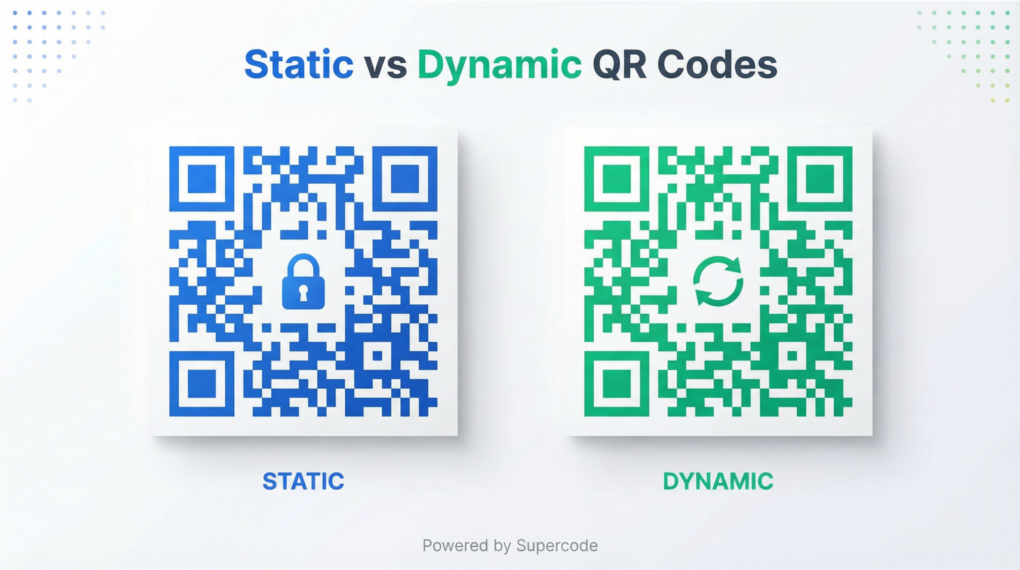 QR code under a magnifying glass