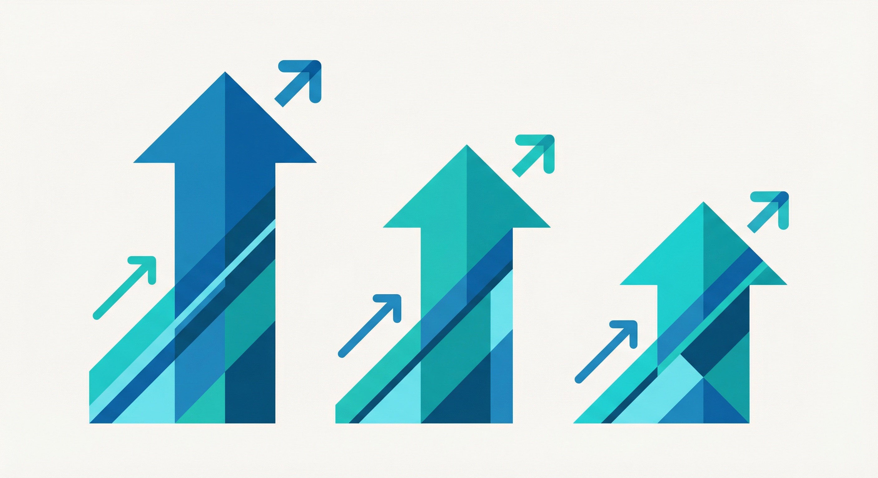 Three rising bar charts in blue and teal representing growing QR code adoption rates in educational publishing and the global book market