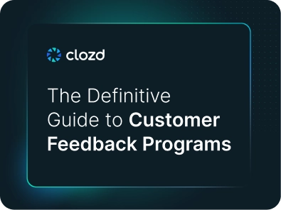 Cover page titled 'Definitive Guide to Win-Loss Analysis' with clozd logo on a dark gradient background.