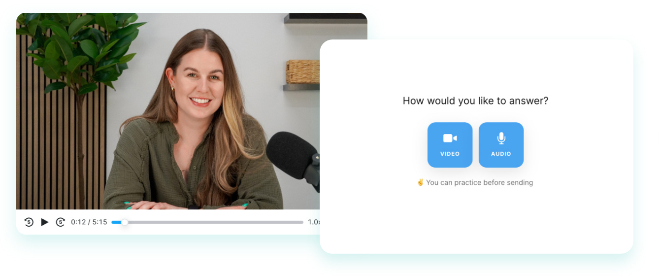 flowchart showing features of a live buyer interview