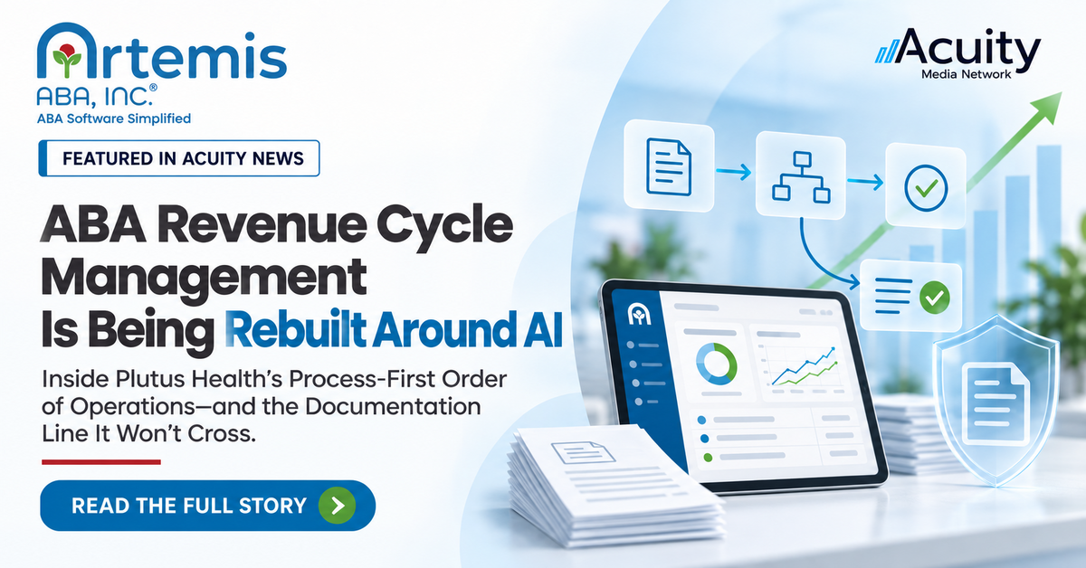 ABA Revenue Cycle Management Is Being Rebuilt Around AI: Inside Plutus Health’s Process-First Order of Operations, and the Documentation Line It Won’t Cross.