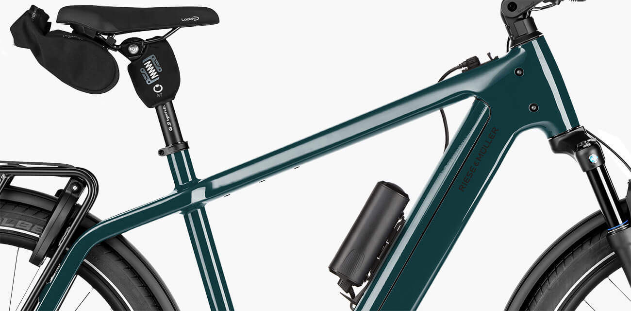 Riese und Müller Charger 5 Range Extender Extra Batterie für mehr Reichweite.