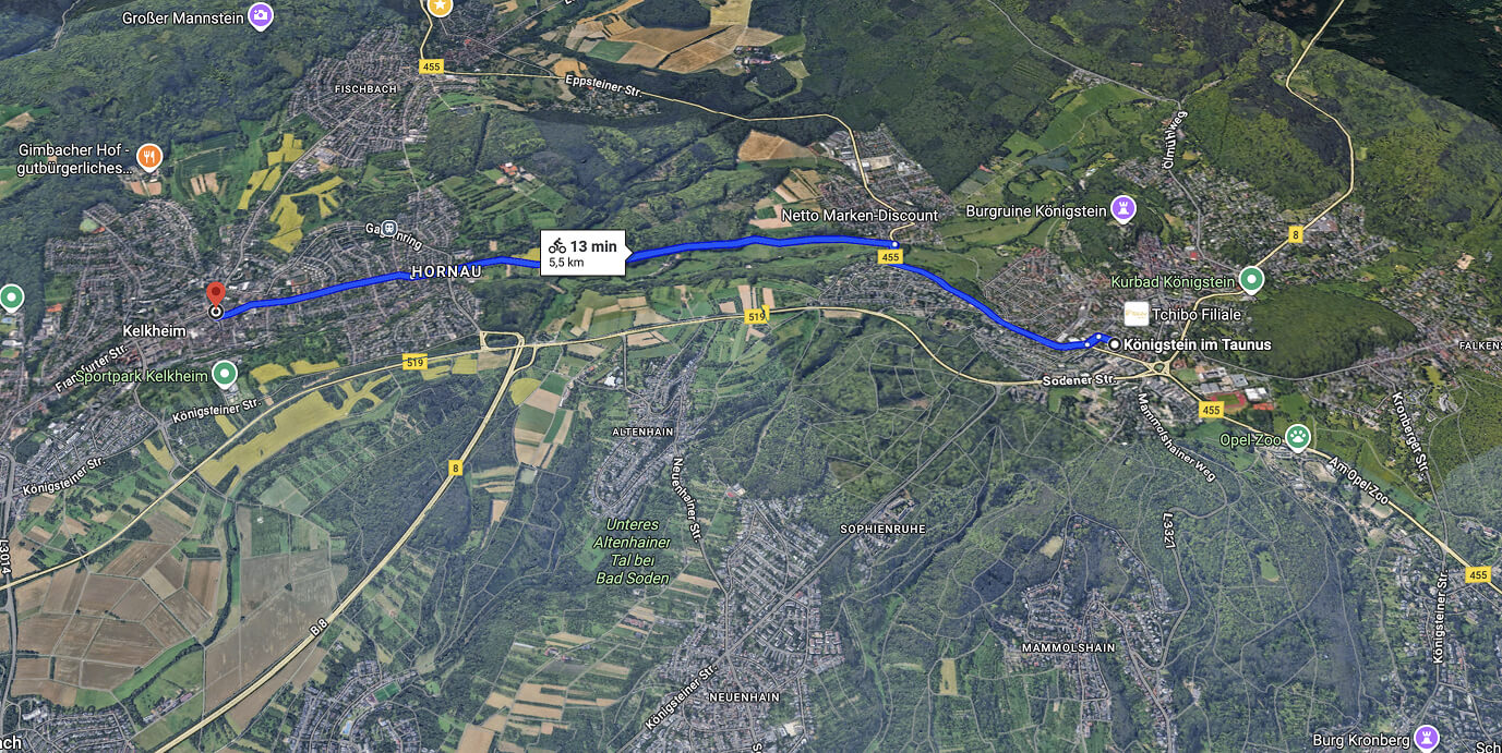 Niclas Ohlenschlägers Lieblingstour mit dem E-Bike als Karte.