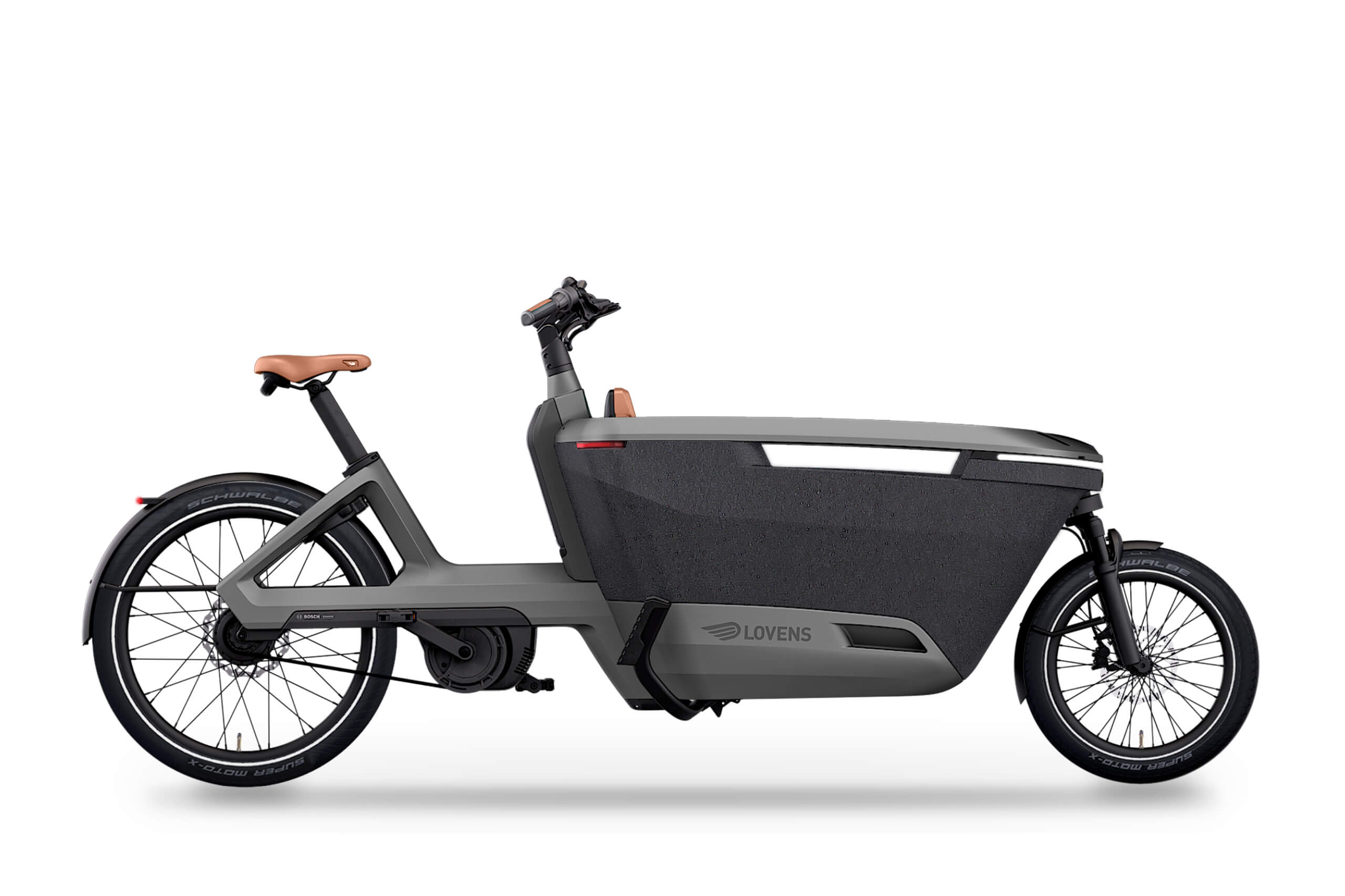 Foto der Lovens Explorer 2 Farbe Alloy Grey mit braunen Polstern.