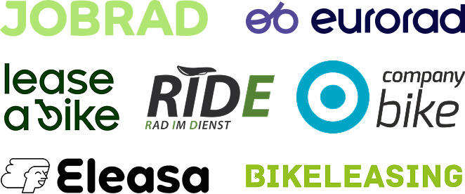 Jobrad und Business Bike Logos für E-Bike Leasing über den Arbeitgeber