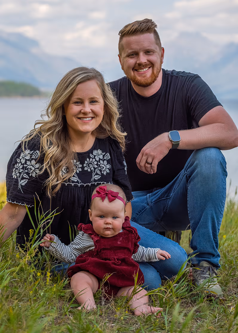 Montana wedding and elopement videographer Skeeter Johnston with his family