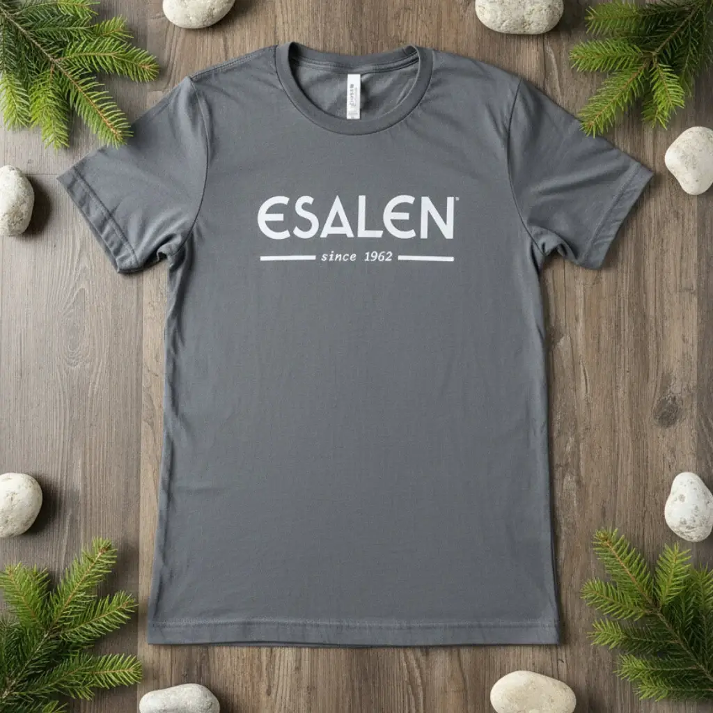 Esalen Classic Logo Tee in Asphalt
