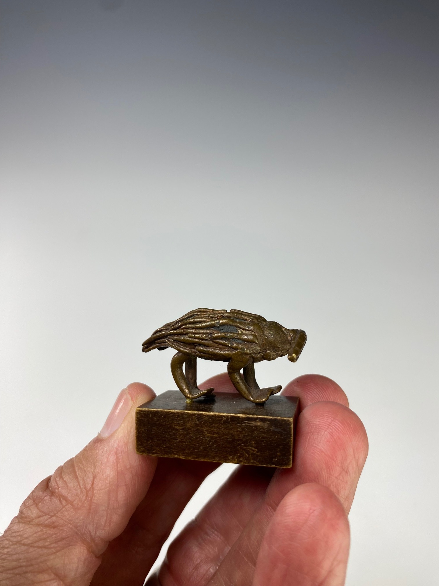 RARE BRONZE WEIGHT OF A PORCUPINE. AKAN, GHAHA